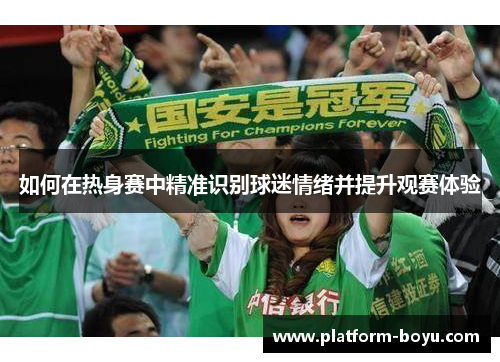 如何在热身赛中精准识别球迷情绪并提升观赛体验