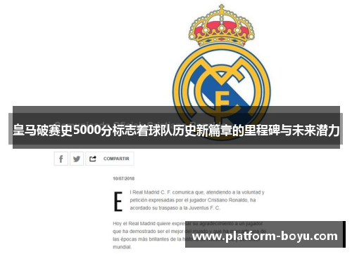 皇马破赛史5000分标志着球队历史新篇章的里程碑与未来潜力
